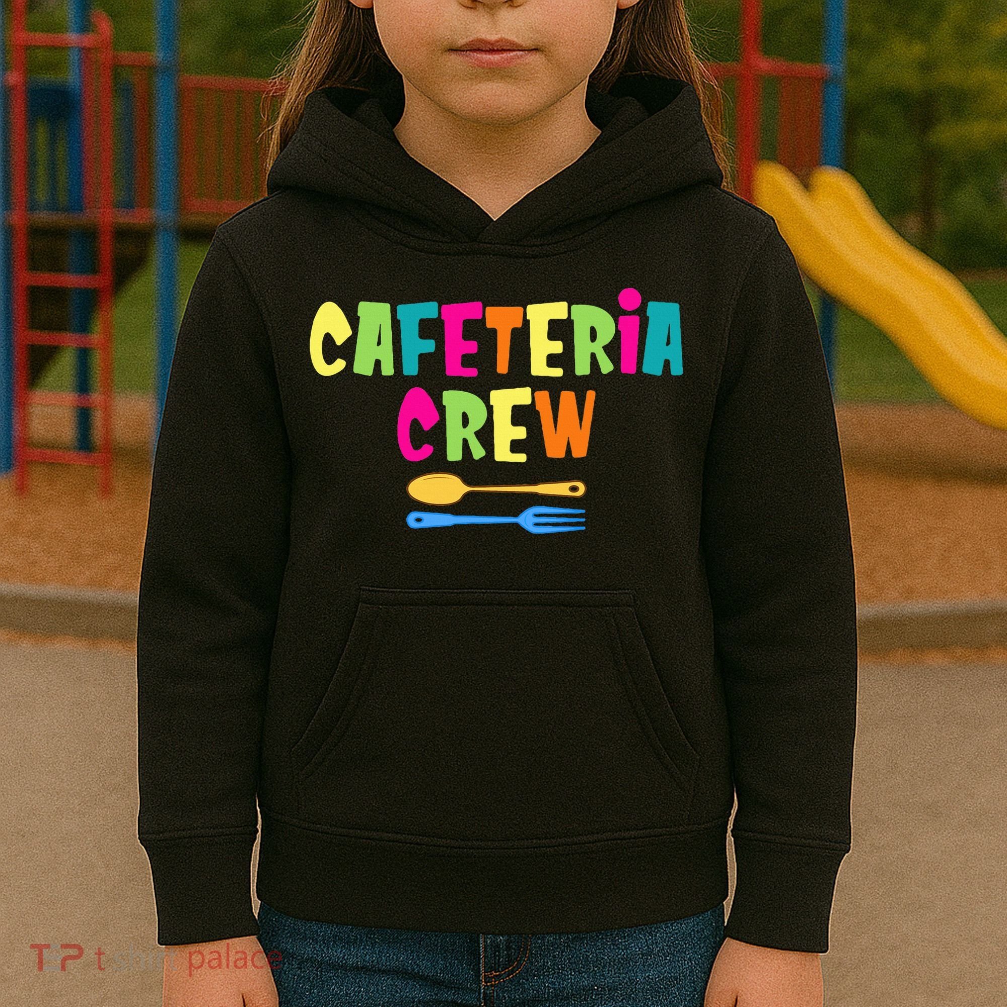 Cafeteria Squad School Cafeteria Lady Worker Kids Hoodie