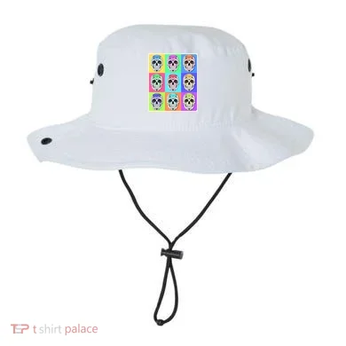 Cool Sugar Skull Pop Art Bucket Hat