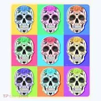 Cool Sugar Skull Pop Art Polo thumb 3