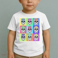 Cool Sugar Skull Pop Art Toddler T-Shirt thumb 2