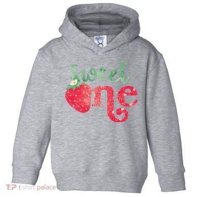 Cute Strawberry Sweet One Toddler Hoodie