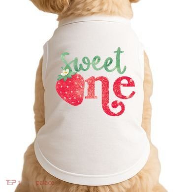Cute Strawberry Sweet One Doggie Tank