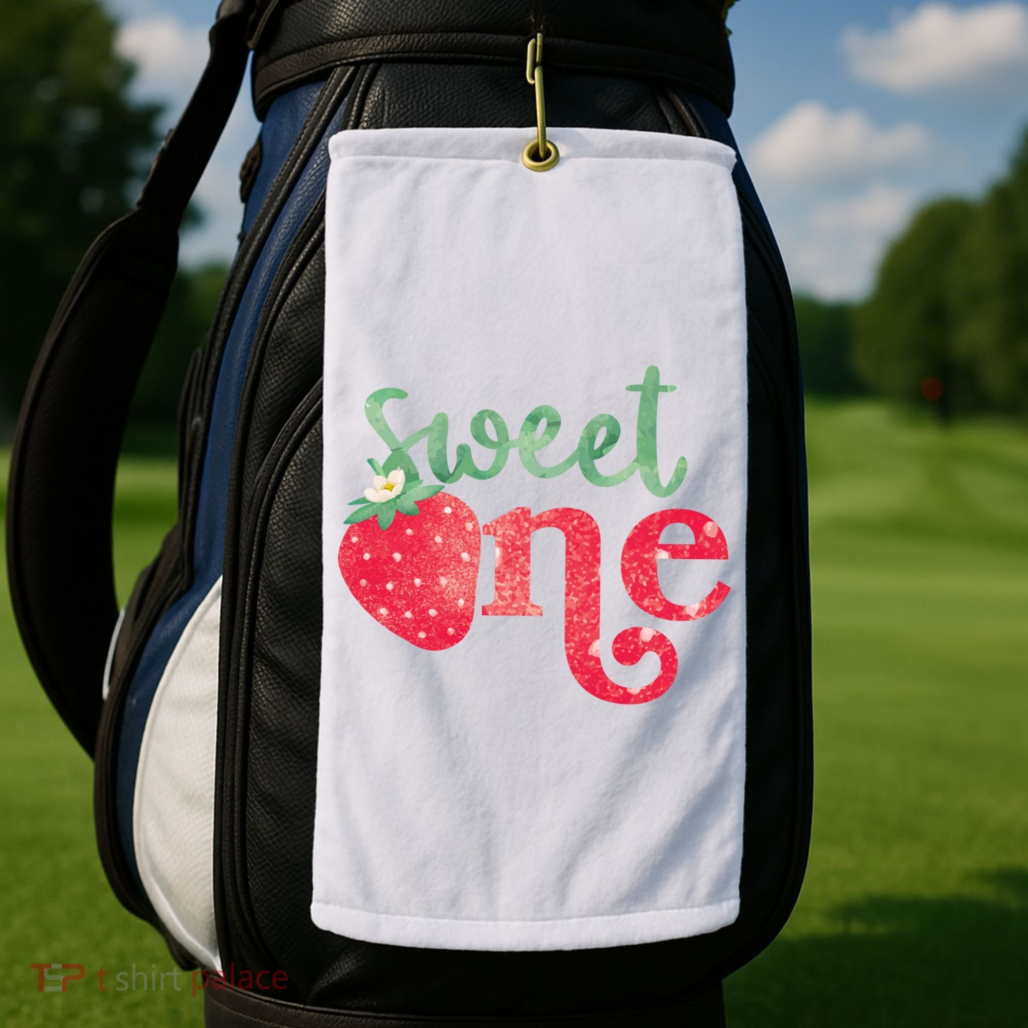 Cute Strawberry Sweet One Golf Towel