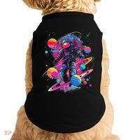 Cool Spaceman Scifi Astronaut Space Doggie Tank thumb 0