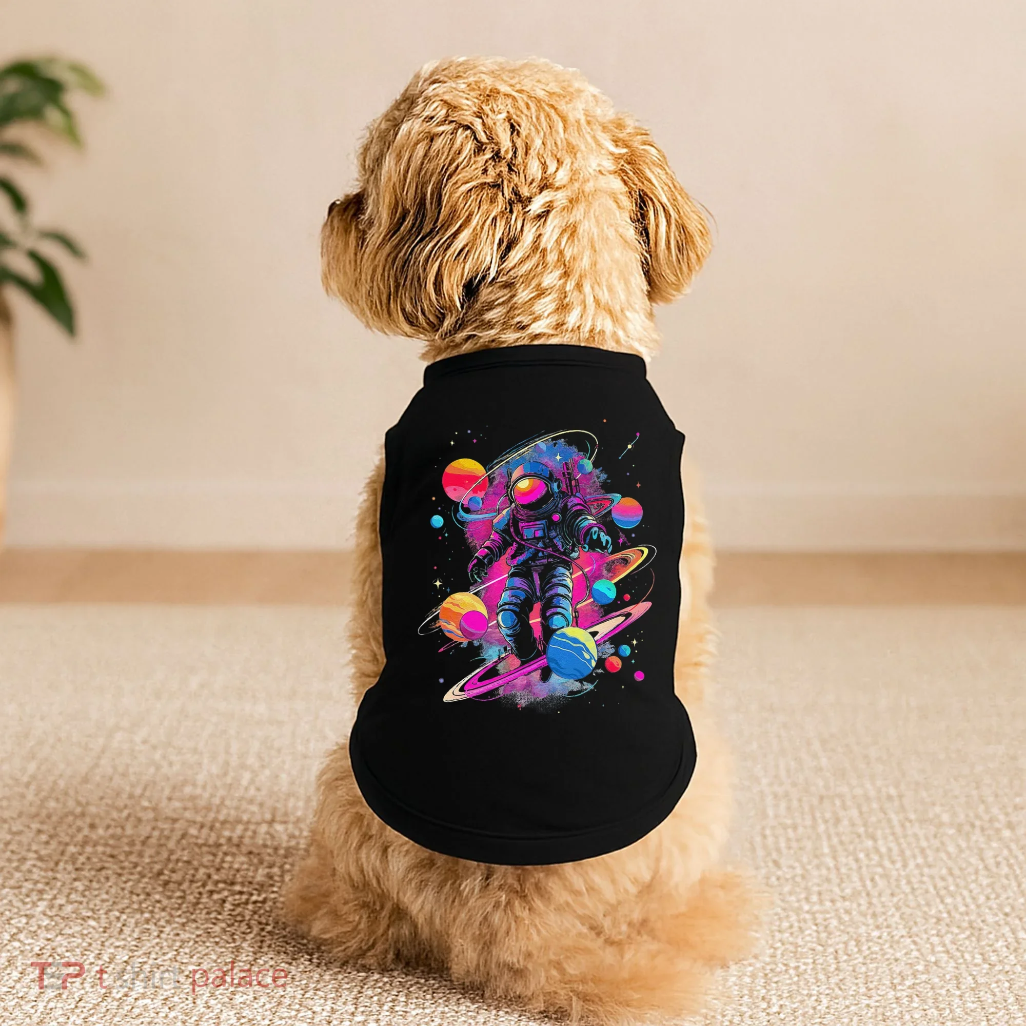 Cool Spaceman Scifi Astronaut Space Doggie Tank