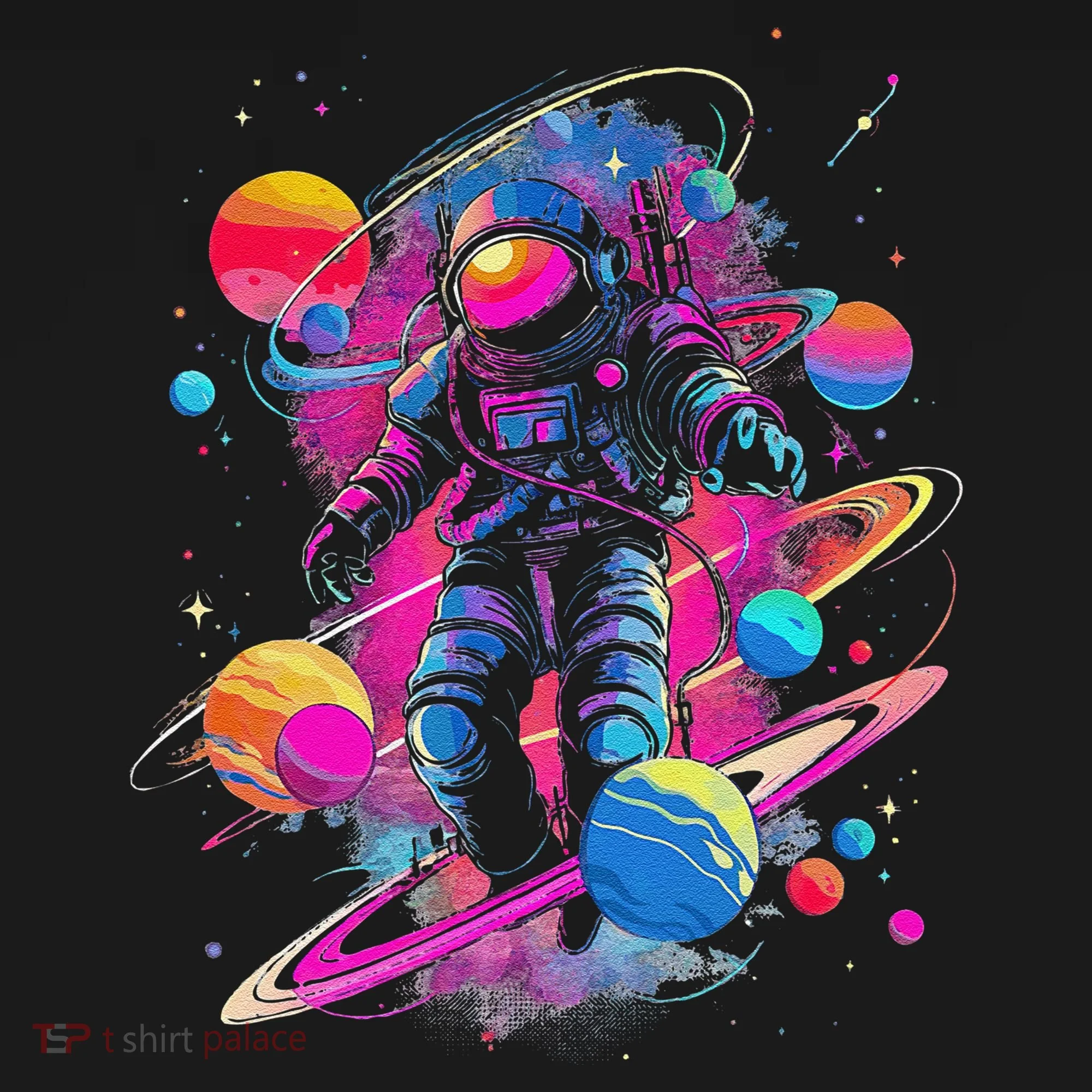 Cool Spaceman Scifi Astronaut Space Doggie Tank