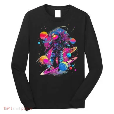 Cool Spaceman Scifi Astronaut Space Long Sleeve Shirt