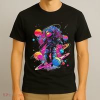 Cool Spaceman Scifi Astronaut Space T-Shirt thumb 3