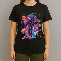 Cool Spaceman Scifi Astronaut Space T-Shirt thumb 4