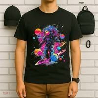 Cool Spaceman Scifi Astronaut Space T-Shirt thumb 6