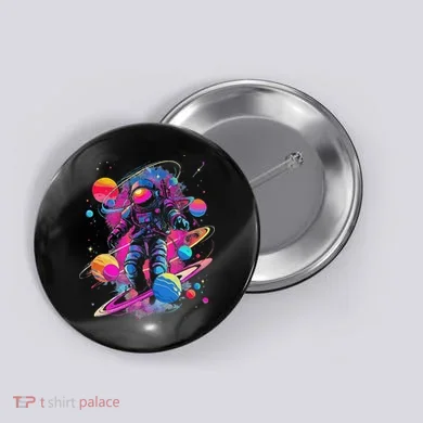 Cool Spaceman Scifi Astronaut Space Button