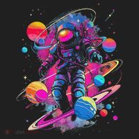 Cool Spaceman Scifi Astronaut Space Tumbler thumb 3