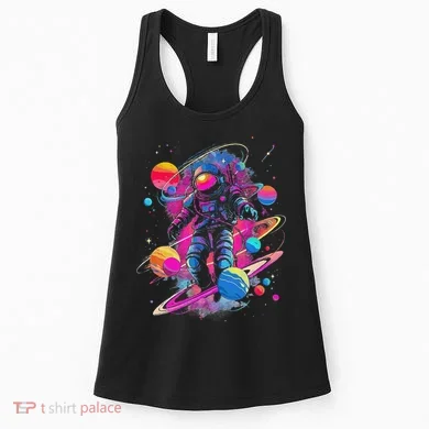 Cool Spaceman Scifi Astronaut Space Women's Tank Top