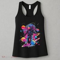Cool Spaceman Scifi Astronaut Space Women's Tank Top thumb 3