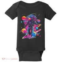 Cool Spaceman Scifi Astronaut Space Baby Bodysuit thumb 0