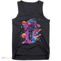 Cool Spaceman Scifi Astronaut Space Tank Top thumb 0