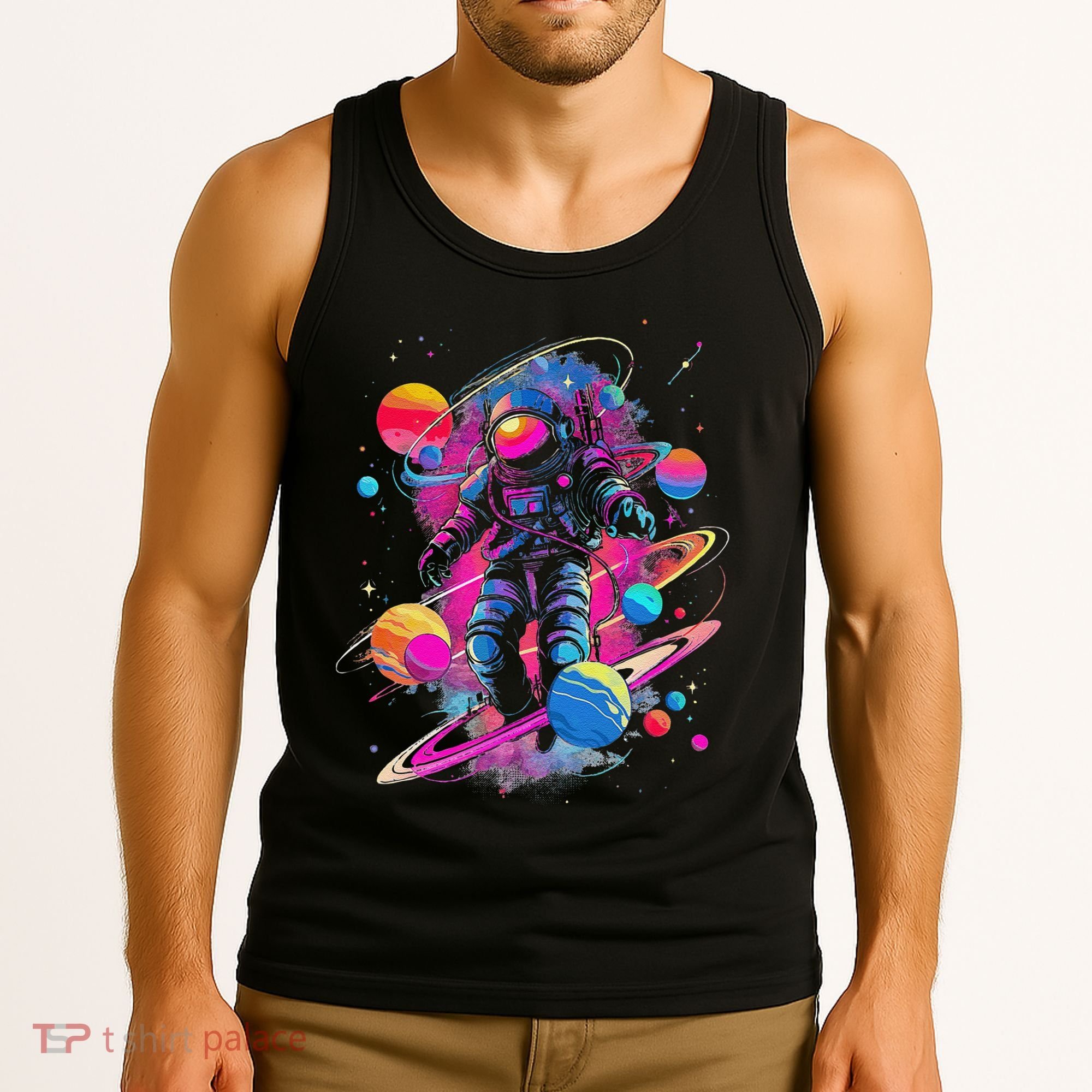 Cool Spaceman Scifi Astronaut Space Tank Top