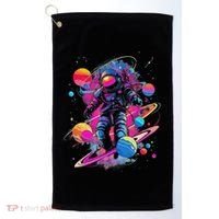 Cool Spaceman Scifi Astronaut Space Golf Towel thumb 0
