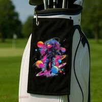 Cool Spaceman Scifi Astronaut Space Golf Towel thumb 2