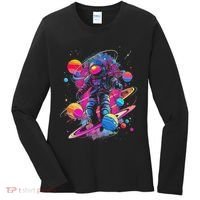 Cool Spaceman Scifi Astronaut Space Women's Long Sleeve Shirt thumb 0