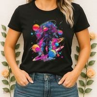 Cool Spaceman Scifi Astronaut Space Women's T-Shirt thumb 2