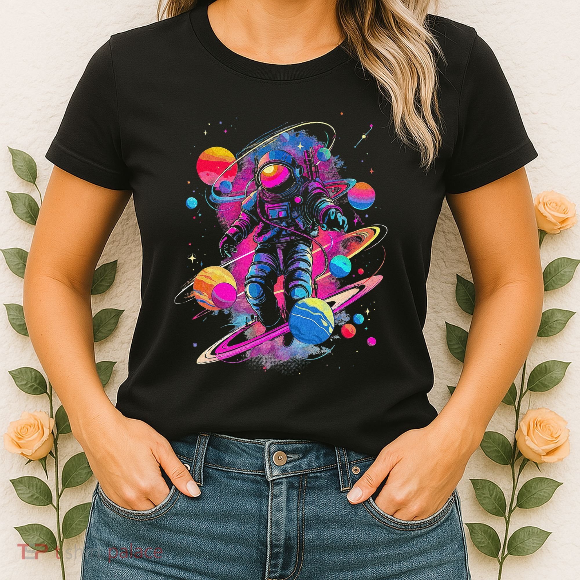 Cool Spaceman Scifi Astronaut Space Women's T-Shirt