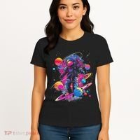 Cool Spaceman Scifi Astronaut Space Women's T-Shirt thumb 4