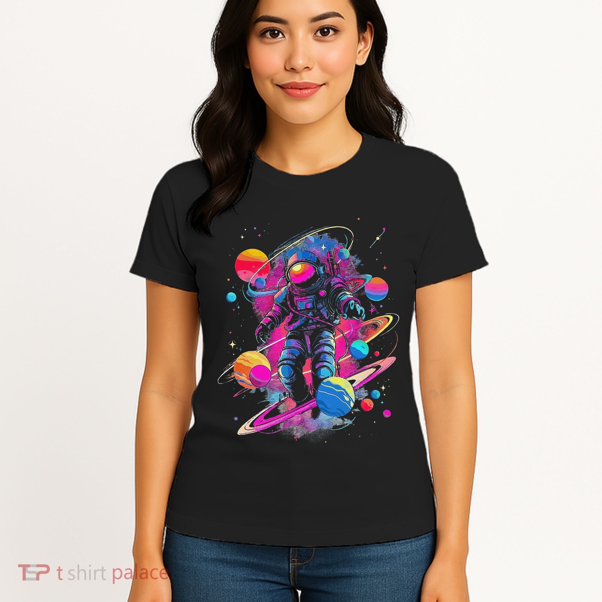 Cool Spaceman Scifi Astronaut Space Women's T-Shirt