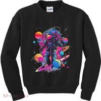 Cool Spaceman Scifi Astronaut Space Kids Sweatshirt thumb 0