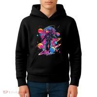 Cool Spaceman Scifi Astronaut Space Kids Hoodie thumb 4