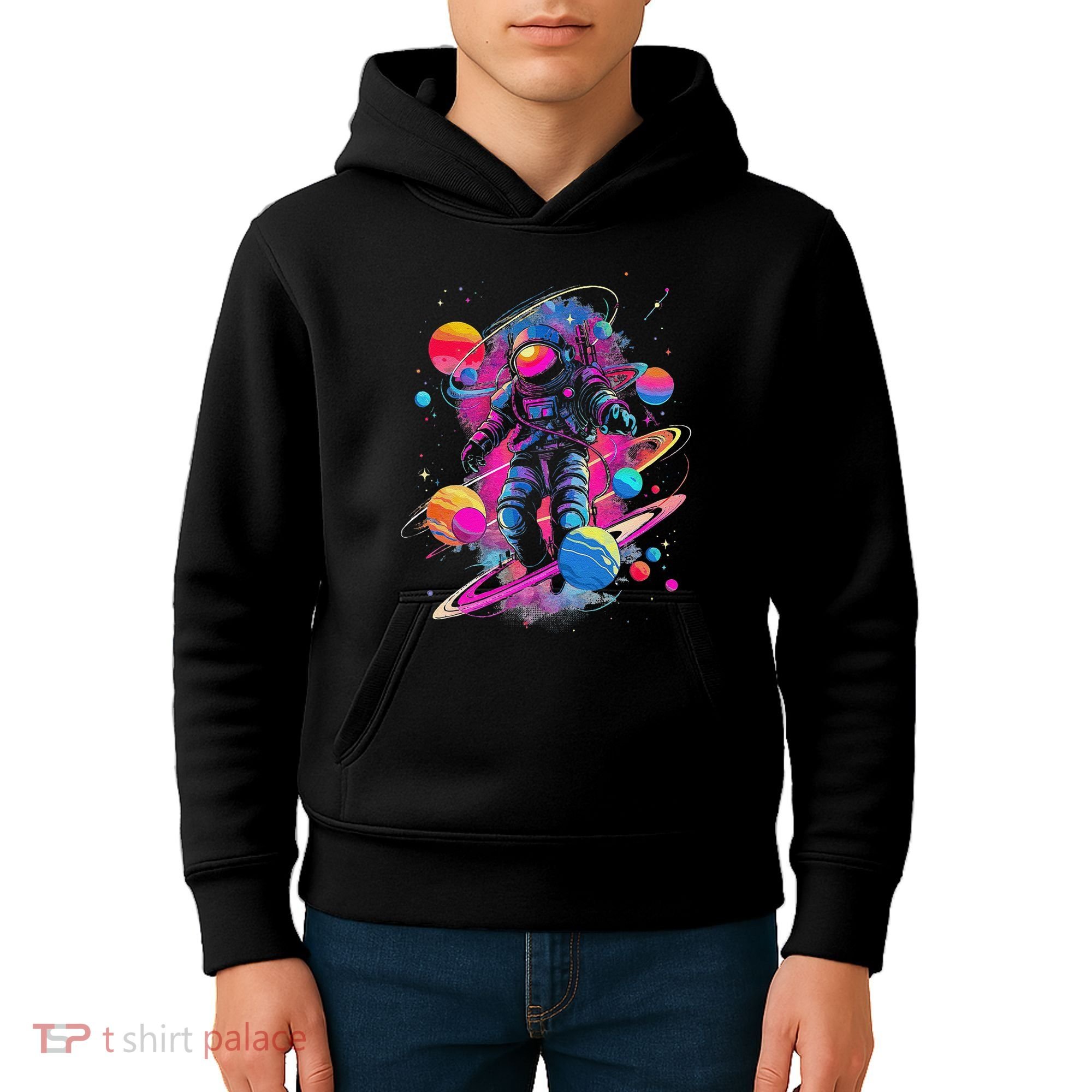 Cool Spaceman Scifi Astronaut Space Kids Hoodie