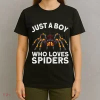 Cute Spider Spider Web Tarantula Arachnid T-Shirt thumb 4