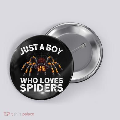 Cute Spider Spider Web Tarantula Arachnid Button
