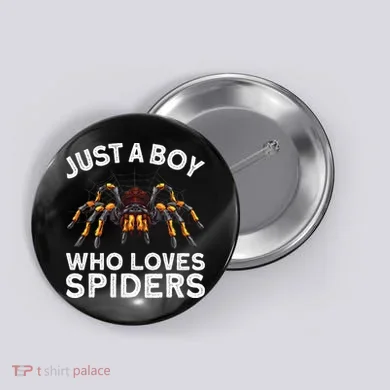 Cute Spider Spider Web Tarantula Arachnid Button
