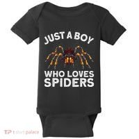 Cute Spider Spider Web Tarantula Arachnid Baby Bodysuit thumb 0