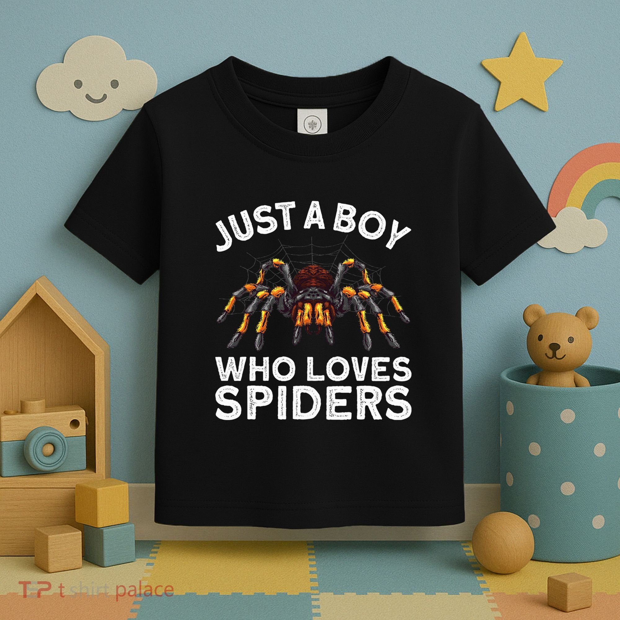 Cute Spider Spider Web Tarantula Arachnid Toddler T-Shirt