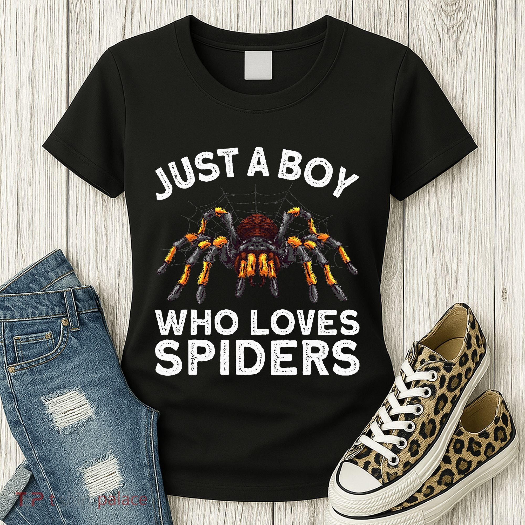 Cute Spider Spider Web Tarantula Arachnid Women's T-Shirt