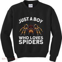 Cute Spider Spider Web Tarantula Arachnid Kids Sweatshirt thumb 0