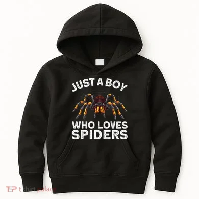 Cute Spider Spider Web Tarantula Arachnid Kids Hoodie