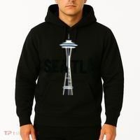 Cool Seattle Space Needle Traveler Souvenir Washington Hoodie thumb 2