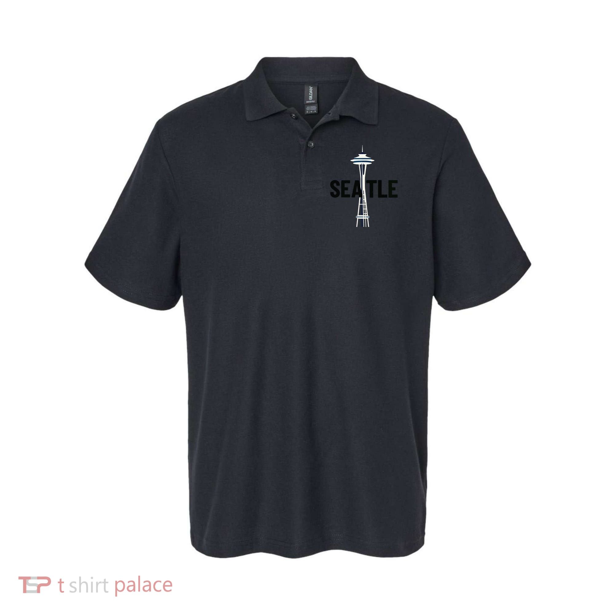 Cool Seattle Space Needle Traveler Souvenir Washington Polo