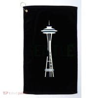 Cool Seattle Space Needle Traveler Souvenir Washington Golf Towel thumb 0