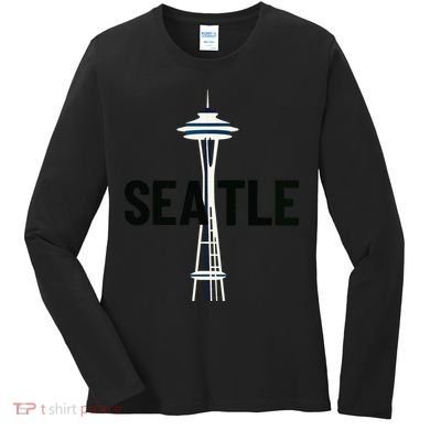 Cool Seattle Space Needle Traveler Souvenir Washington Women's Long Sleeve Shirt