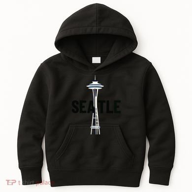 Cool Seattle Space Needle Traveler Souvenir Washington Kids Hoodie