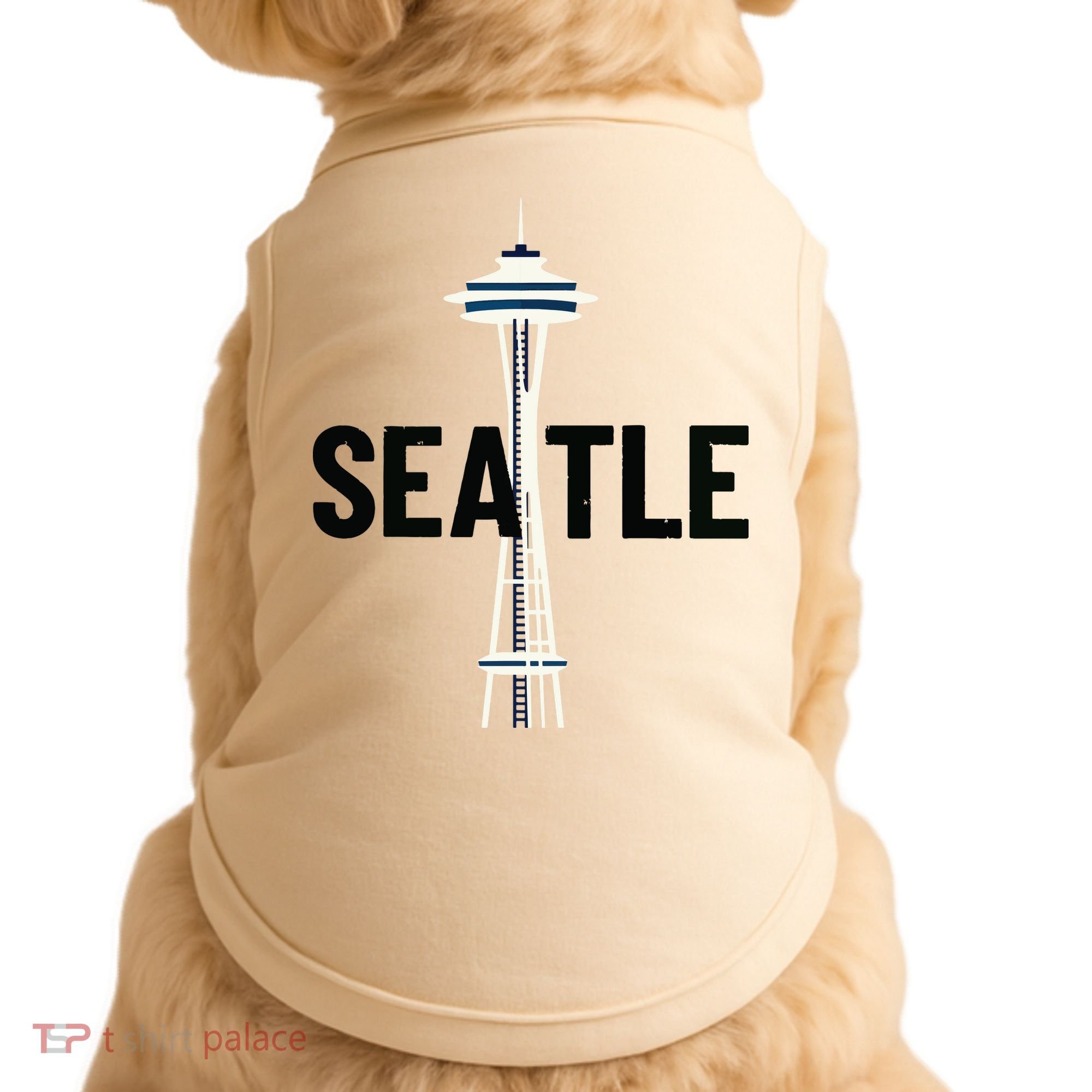 Cool Seattle Space Needle Traveler Souvenir Washington Doggie Tank