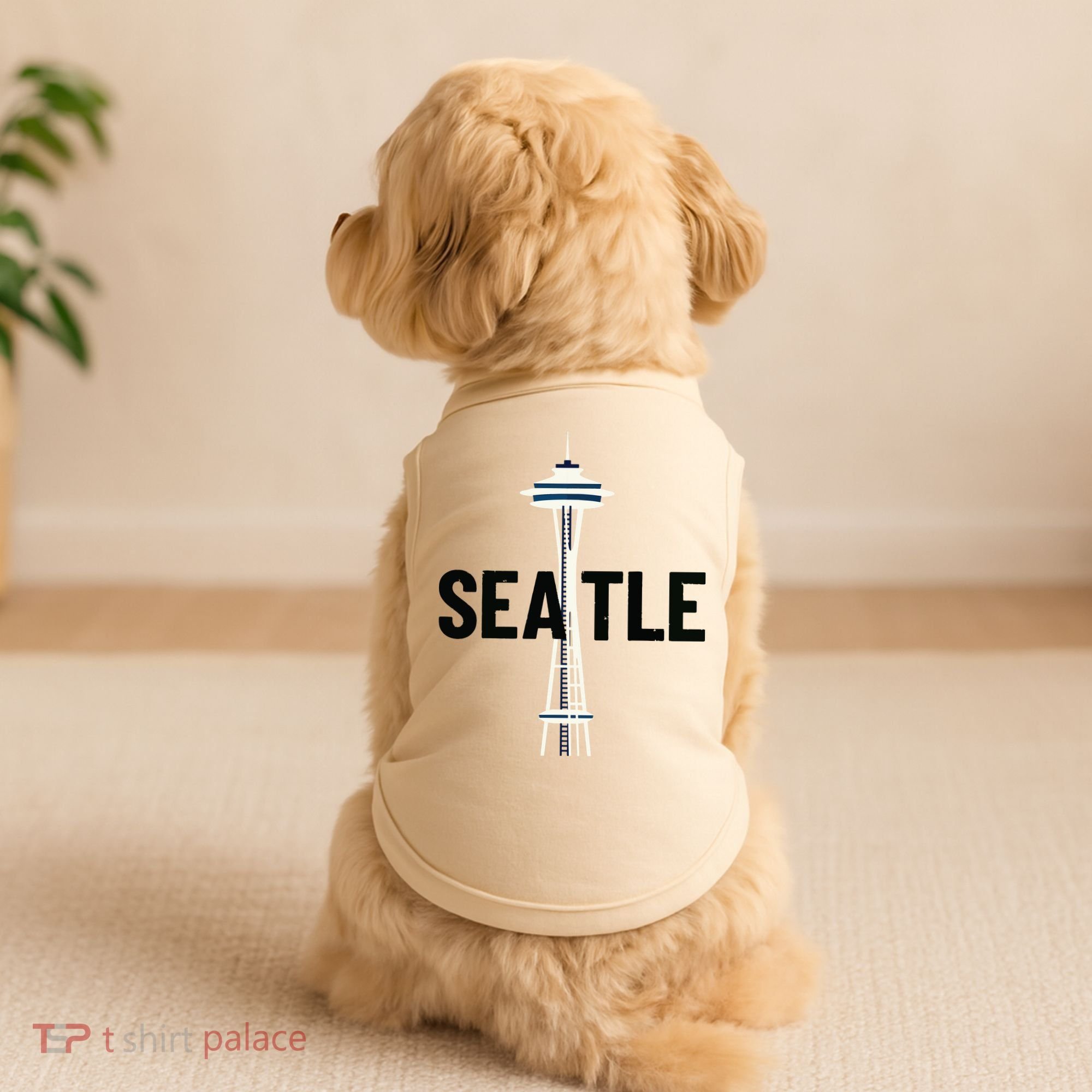 Cool Seattle Space Needle Traveler Souvenir Washington Doggie Tank