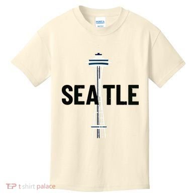 Cool Seattle Space Needle Traveler Souvenir Washington Kids T-Shirt