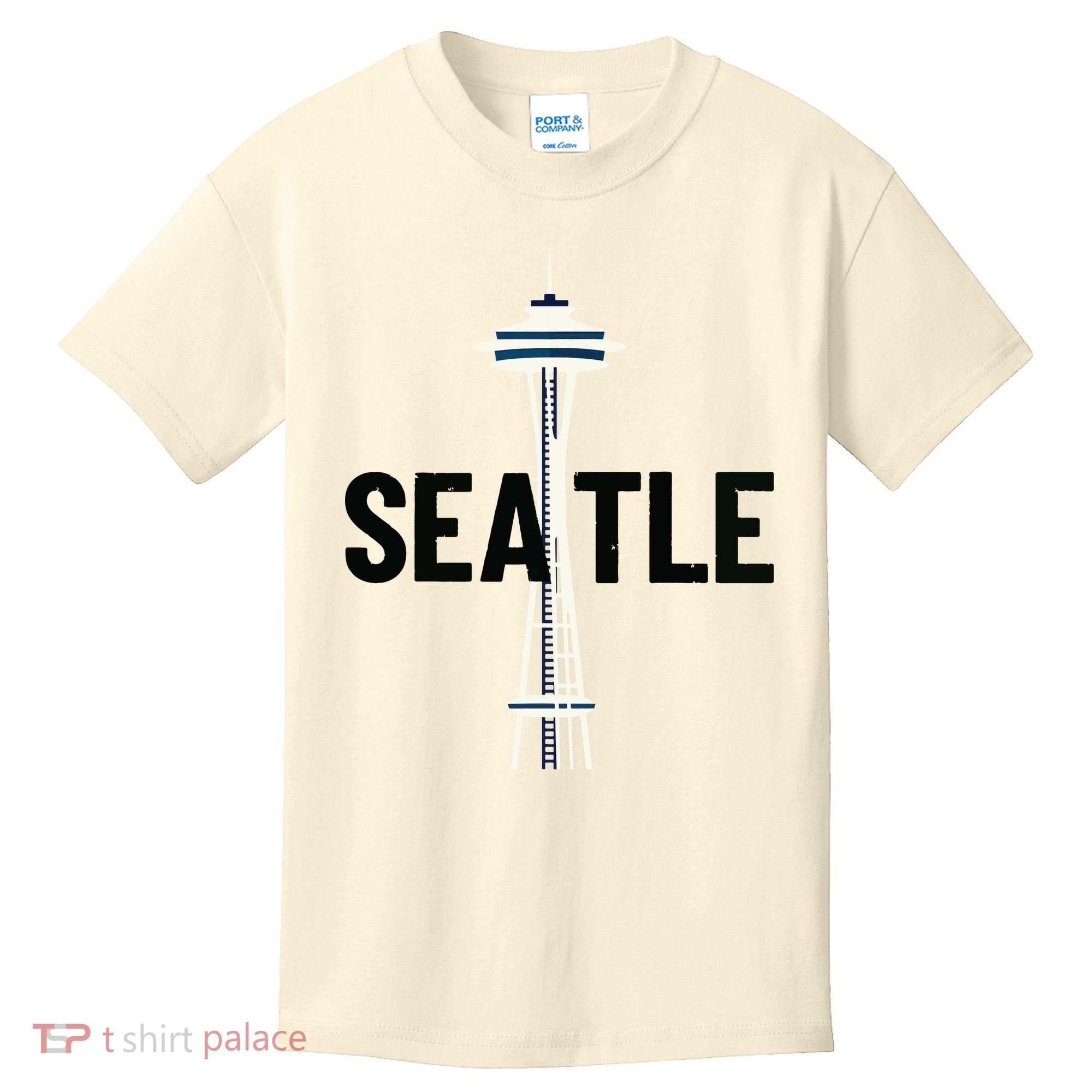 Cool Seattle Space Needle Traveler Souvenir Washington Kids T-Shirt