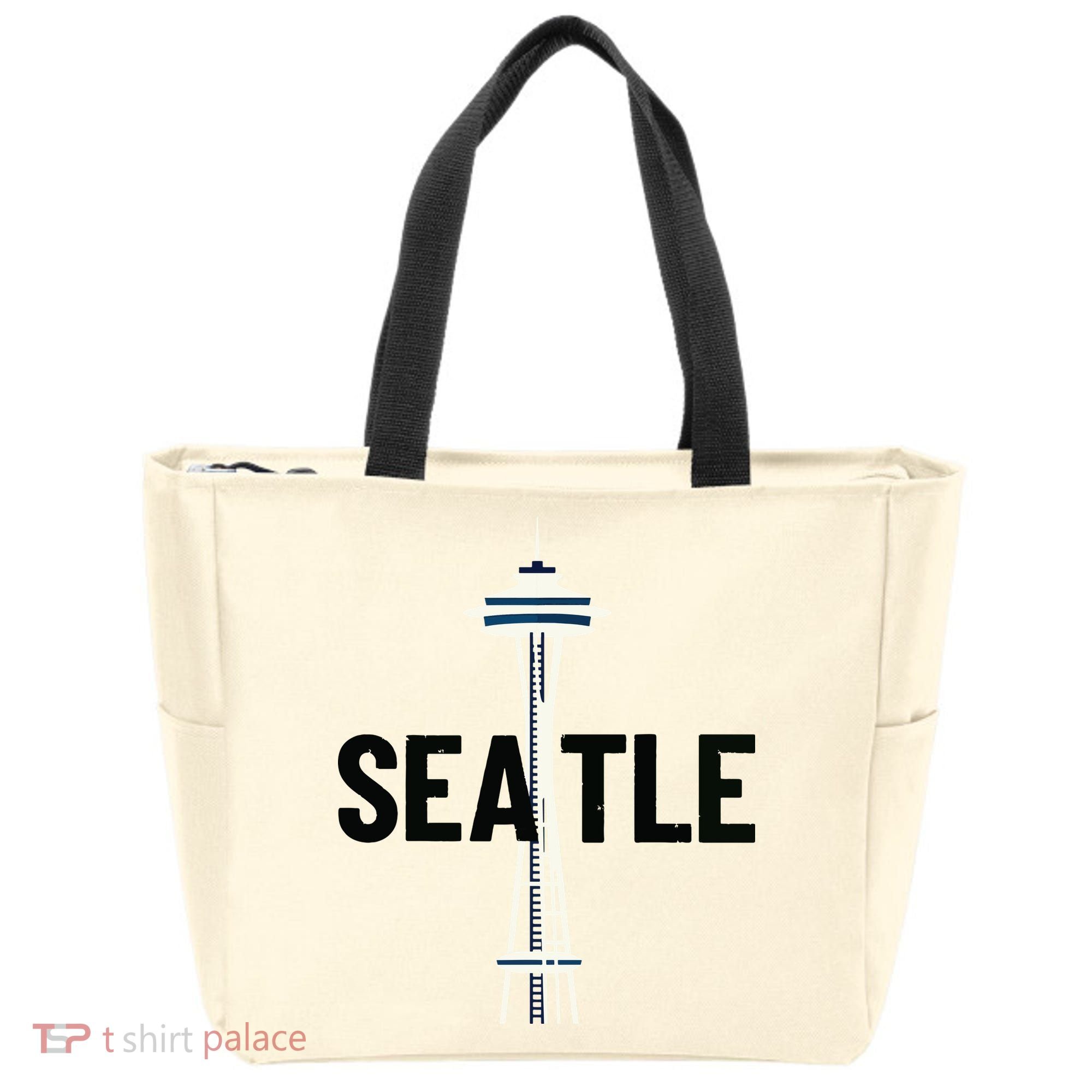 Cool Seattle Space Needle Traveler Souvenir Washington Tote Bag