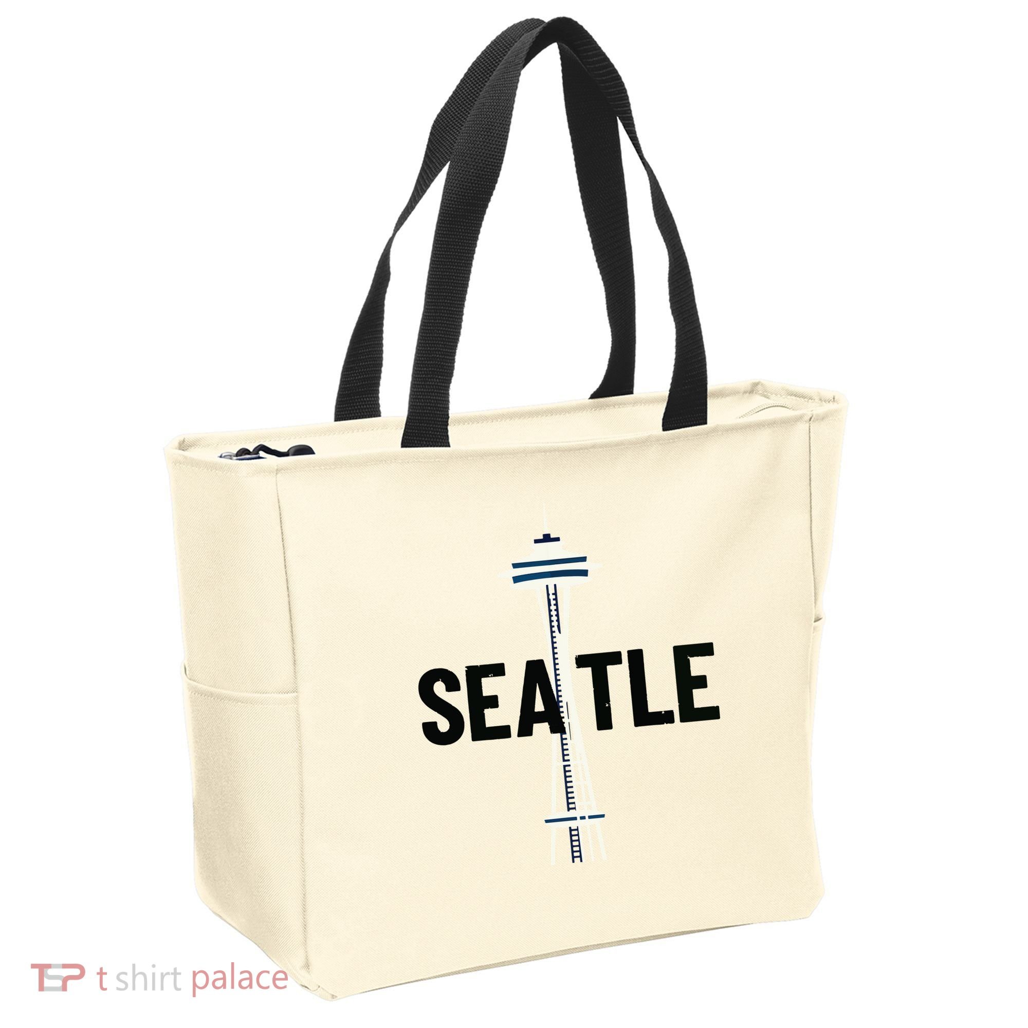 Cool Seattle Space Needle Traveler Souvenir Washington Tote Bag